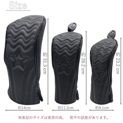 【ヘッドカバー】  波型 単品  DR・FW・UT