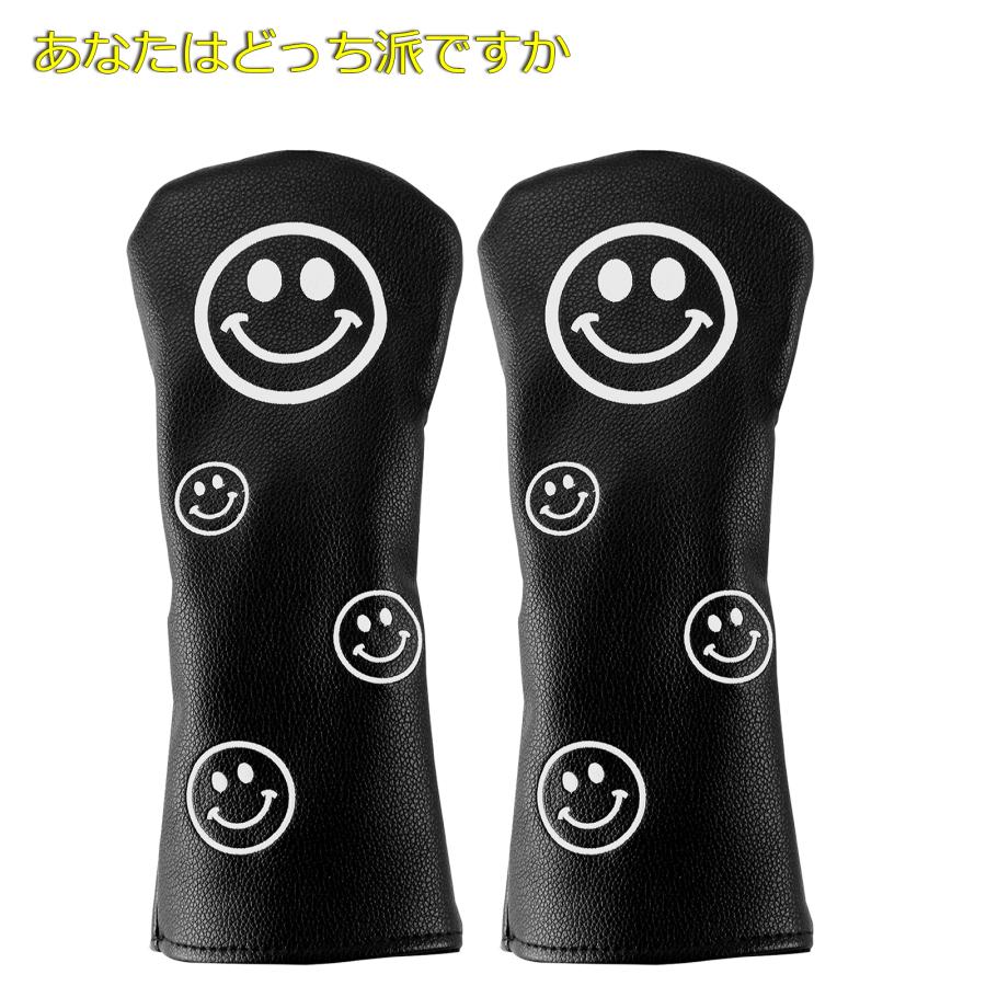 【ヘッドカバー】  スマイル 単品 DR・FW・UT