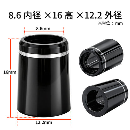 ゴルフ フェルール 10個入り スリーブ 用 ソケット リシャフト部品 銀箔1本 8.6mm 9.3mm 9.5mm