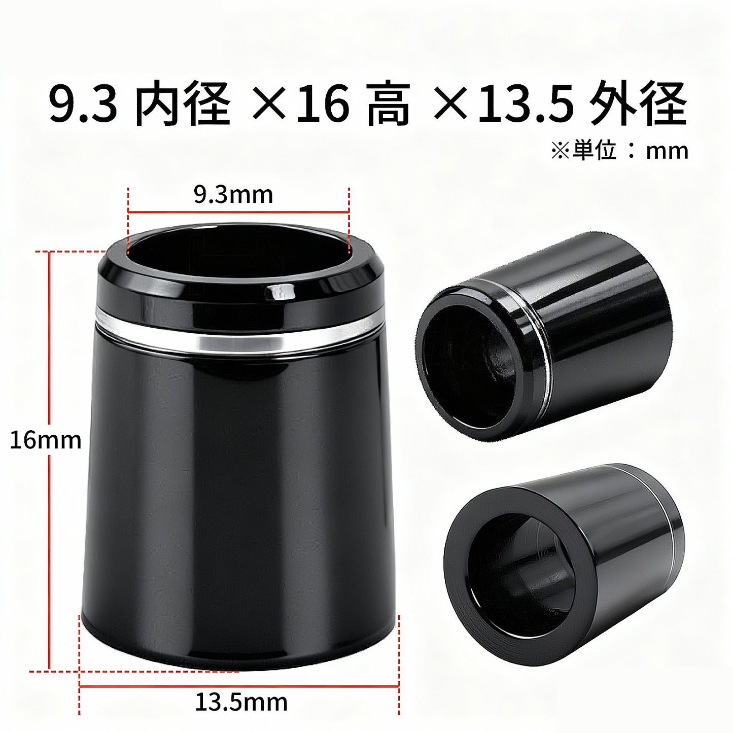 ゴルフ フェルール 10個入り スリーブ 用 ソケット リシャフト部品 銀箔1本 8.6mm 9.3mm 9.5mm