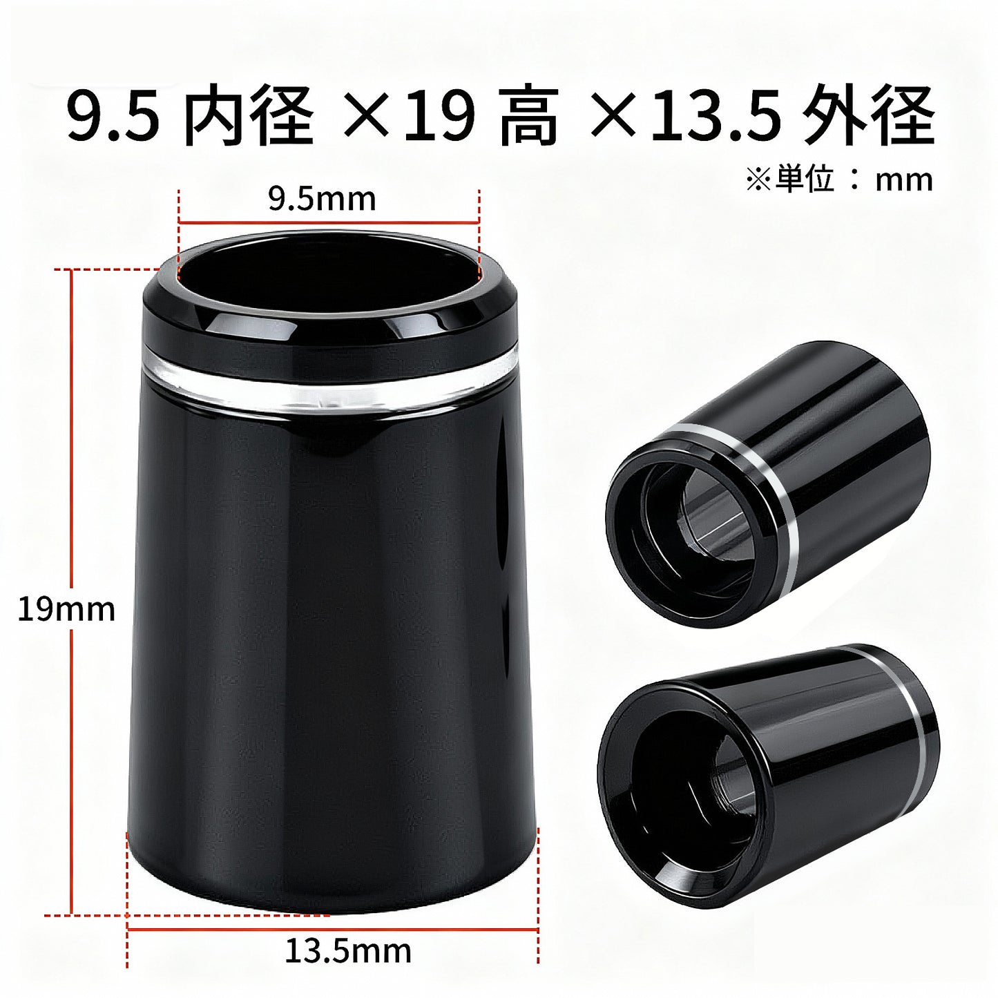 ゴルフ フェルール 10個入り スリーブ 用 ソケット リシャフト部品 銀箔1本 8.6mm 9.3mm 9.5mm