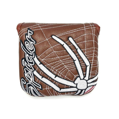 ゴルフ ヘッドカバー パターカバー マグネット付け マレット オデッセイ2ボール・テーラーメイド スパイダーパター 対応 spider