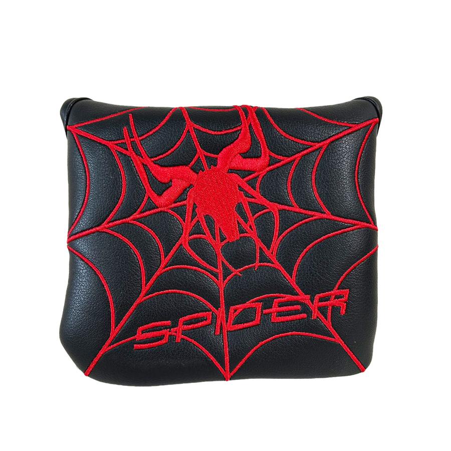 パターカバー マレット 用 スパイダー センターシャフト オデッセイ 2ボール ・テーラーメイド スパイダーパター 対応 マグネット開閉 Spider 刺繍 4カラー