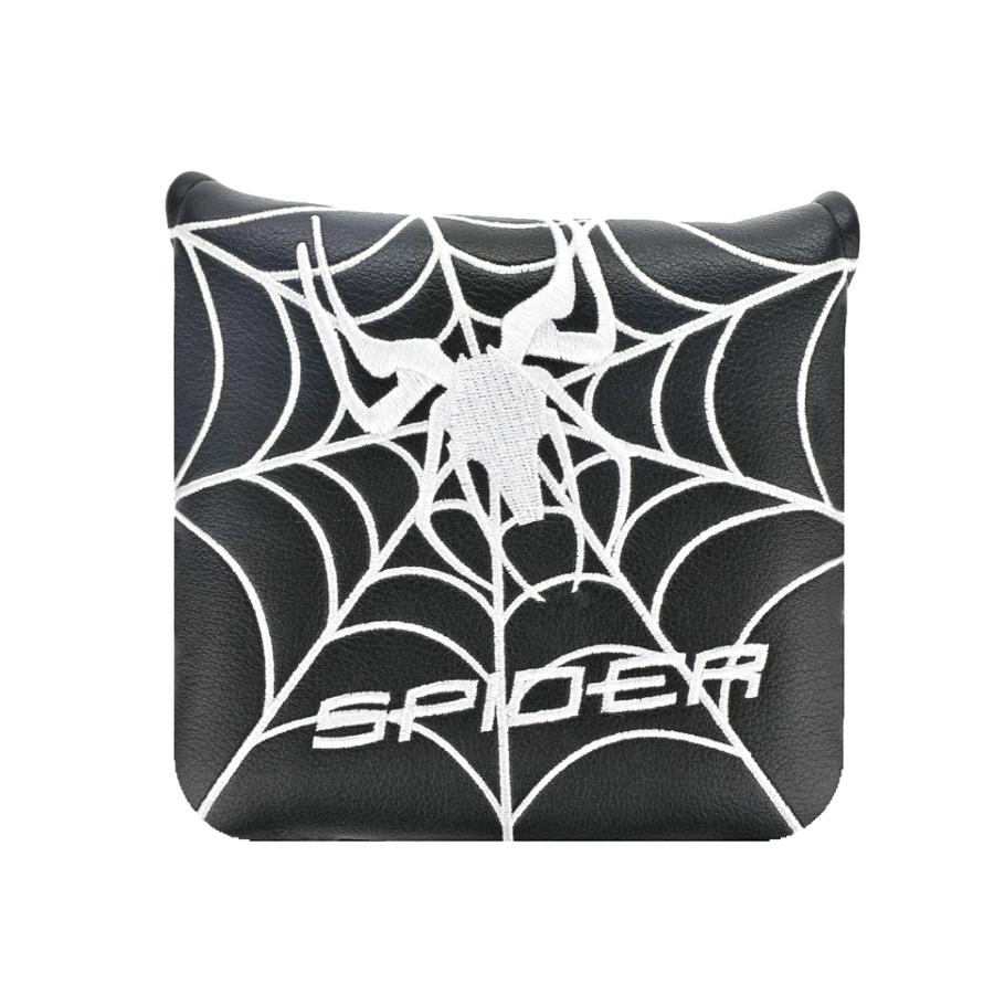 パターカバー マレット 用 スパイダー センターシャフト オデッセイ 2ボール ・テーラーメイド スパイダーパター 対応 マグネット開閉 Spider 刺繍 4カラー