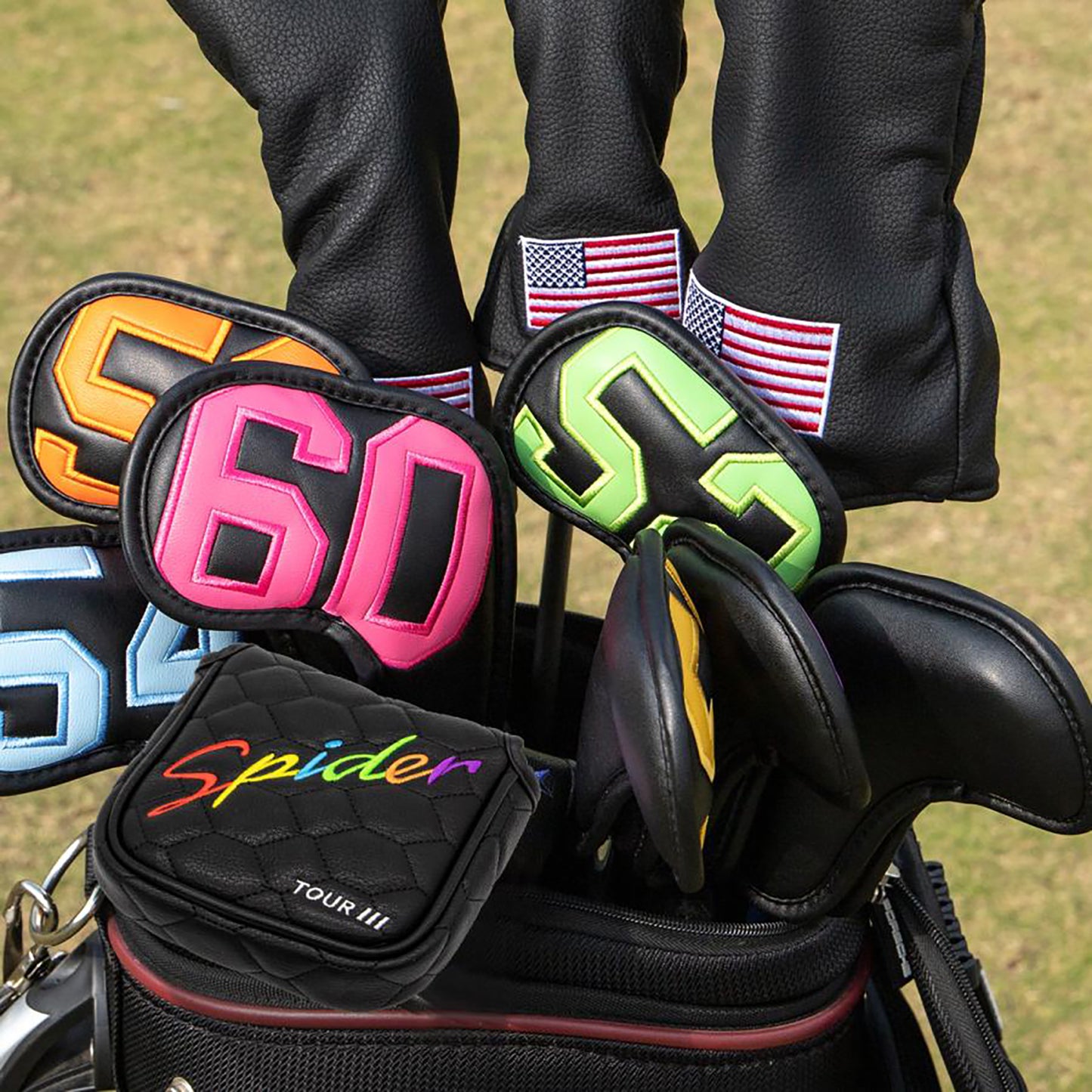 【パターカバー】Spider-X Spider-tour  マグネット式 マレット センターシャフト サイドシャフト (2ボール・スパイダー対応)