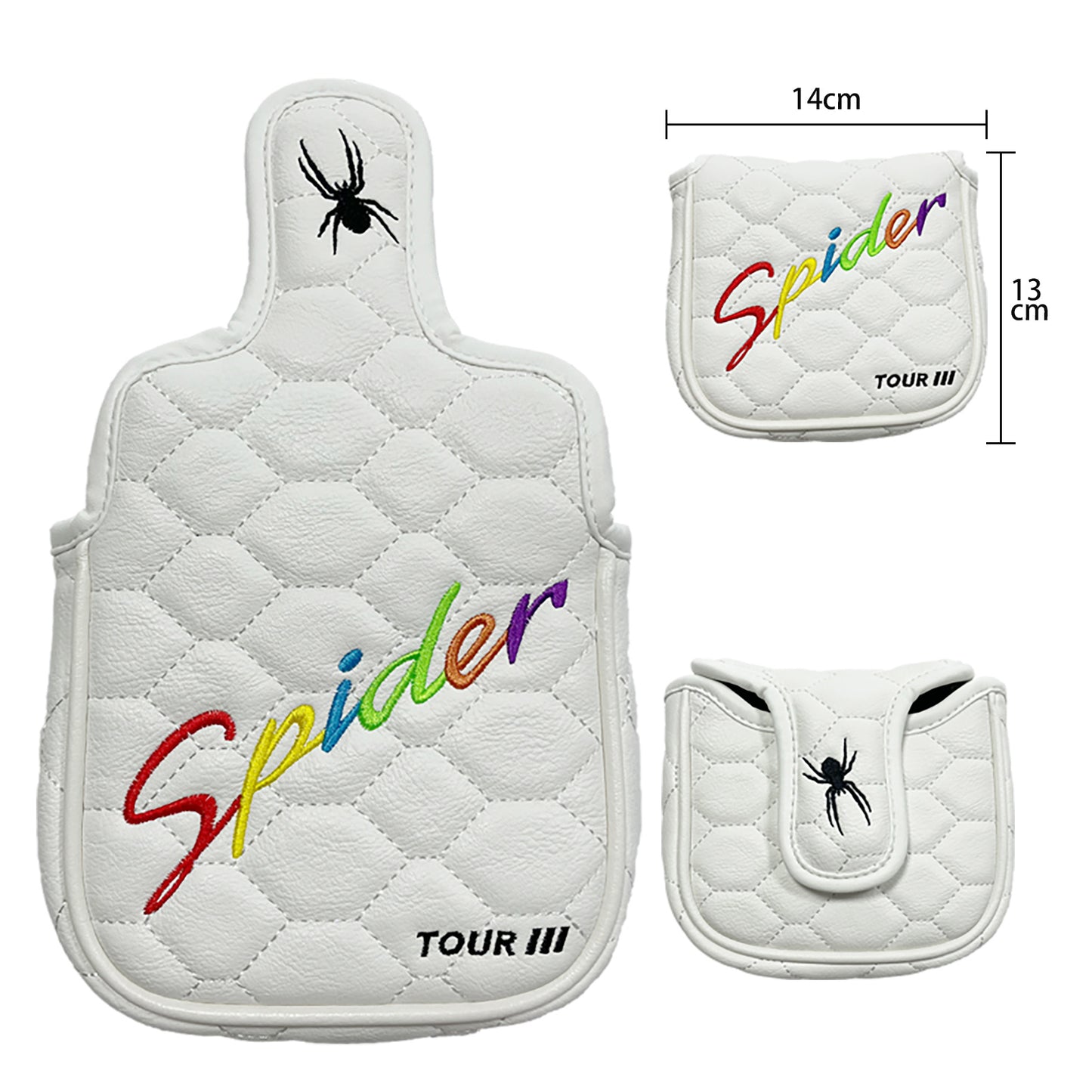 【パターカバー】Spider-X Spider-tour  マグネット式 マレット センターシャフト サイドシャフト (2ボール・スパイダー対応)