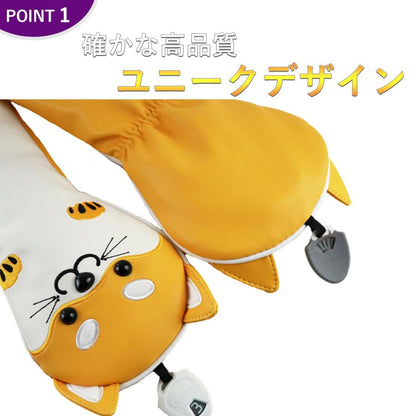 【ヘッドカバー】  秋田犬 サモエド 単品 DR・FW・UT
