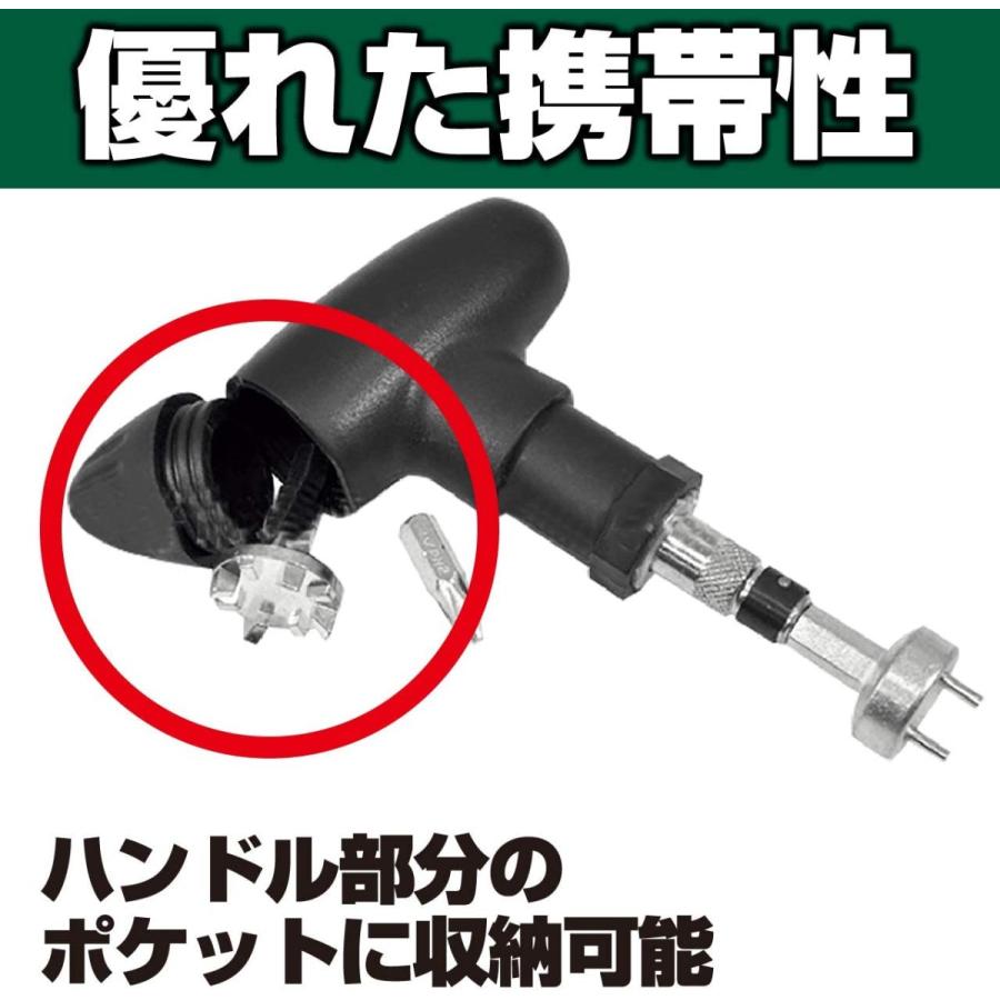 スパイク 用 レンチ ゴルフシューズ 鋲 ネジ ピン ゴルフ工具 ゴルフ取り外しツール 黒