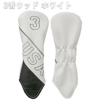 【ヘッドカバー】 USA網 4点セット DR/FW×2/UT(H番)