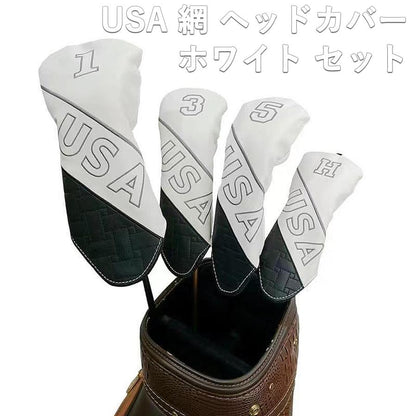【ヘッドカバー】 USA網 4点セット DR/FW×2/UT(H番)