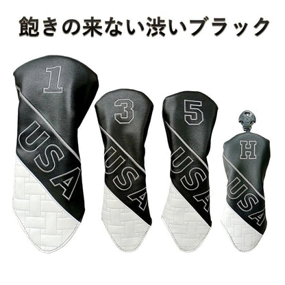 【ヘッドカバー】 USA網 4点セット DR/FW×2/UT(H番)