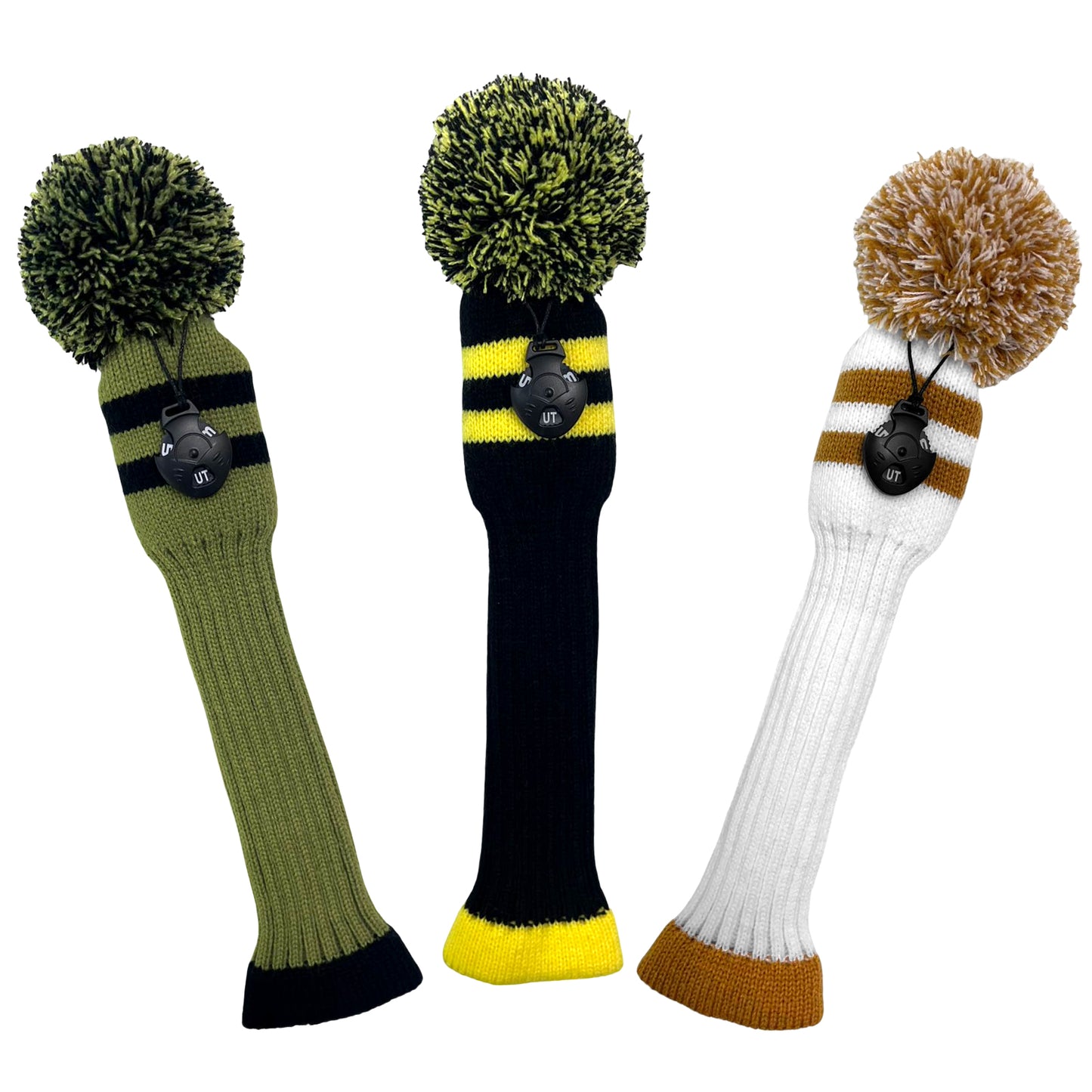 【ヘッドカバー】ニット製  ライン 単品 DR・FW・UT