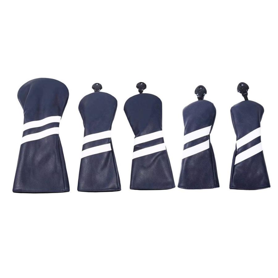 【ヘッドカバー】シンプル 6色展開 5点セット DR/FW×2/UT×2