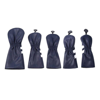 【ヘッドカバー】シンプル 6色展開 5点セット DR/FW×2/UT×2