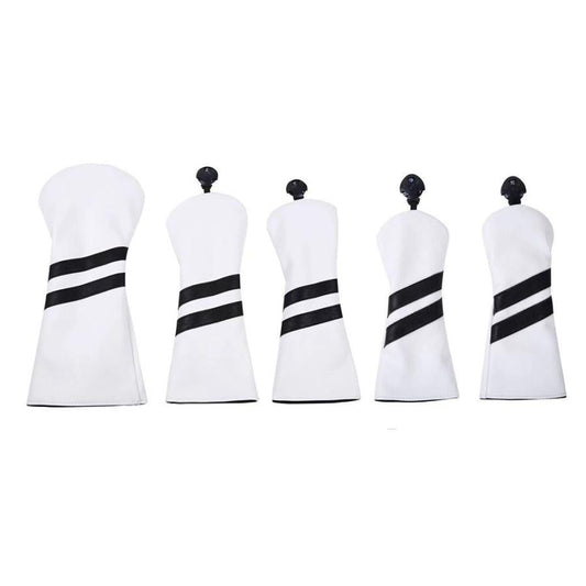 【ヘッドカバー】シンプル 6色展開 5点セット DR/FW×2/UT×2