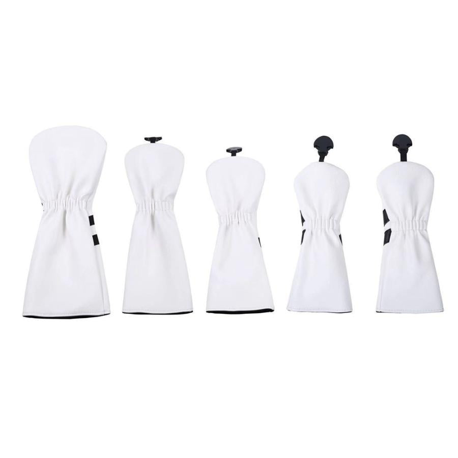 【ヘッドカバー】シンプル 6色展開 5点セット DR/FW×2/UT×2