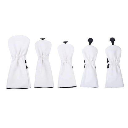 【ヘッドカバー】シンプル 6色展開 5点セット DR/FW×2/UT×2