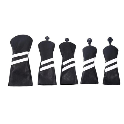 【ヘッドカバー】シンプル 6色展開 5点セット DR/FW×2/UT×2