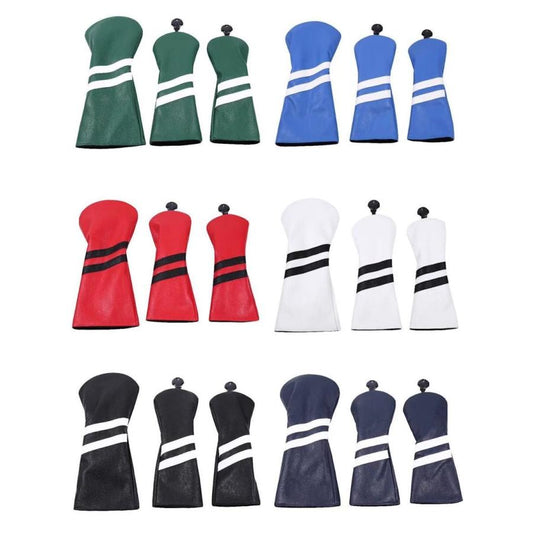 【ヘッドカバー】 シンプル 6色展開 3点セット DR/FW×2
