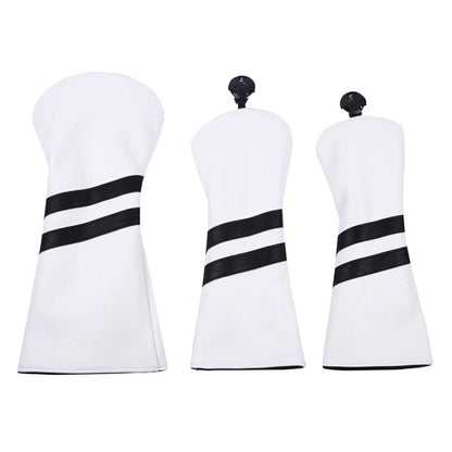 【ヘッドカバー】 シンプル 6色展開 3点セット DR/FW×2